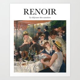 Renoir - Le déjeuner des canotiers Art Print