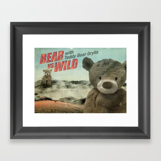 Teddy Bear Grylls Framed Art Print