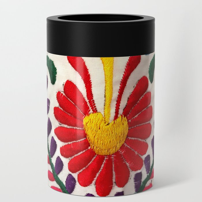 Red Mexican Flower Can Cooler
