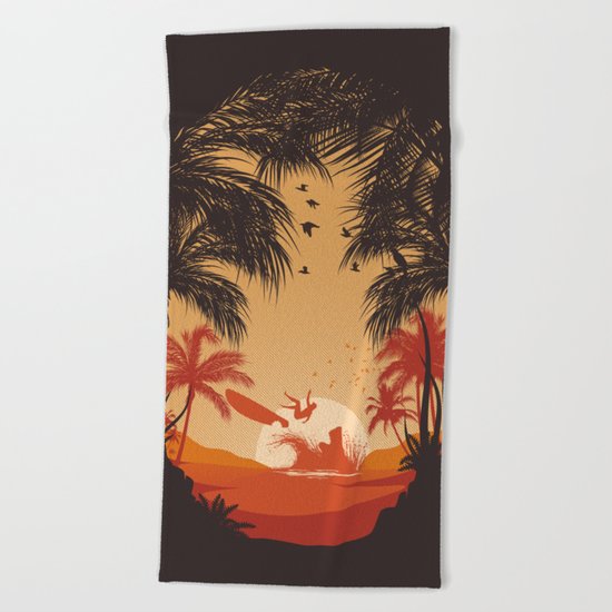 Summertime Madness Beach Towel