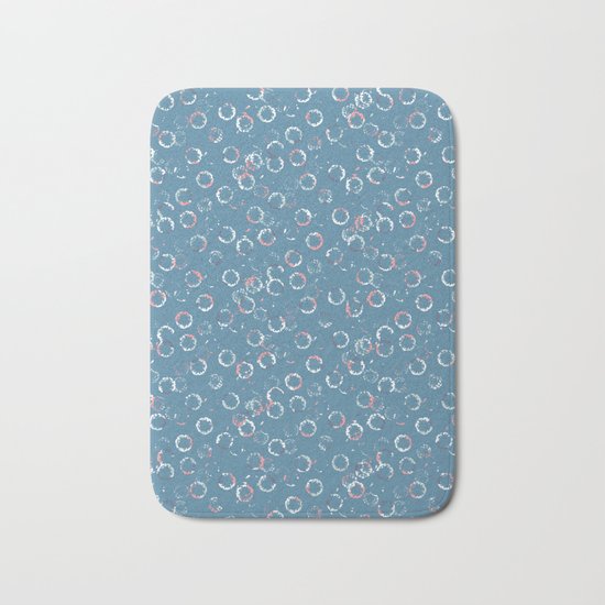 Polka Dots Stamps on Niagara Bath Mat