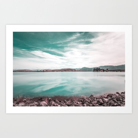 Green Lake #reflections Art Print