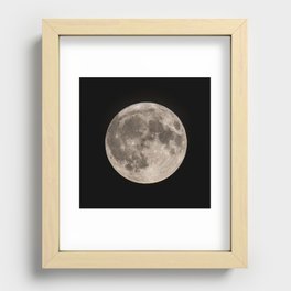 Full moon Recessed Framed Print