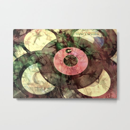 Retro Dance Party Metal Print