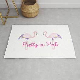 Pretty in Pink Flamingo Rug