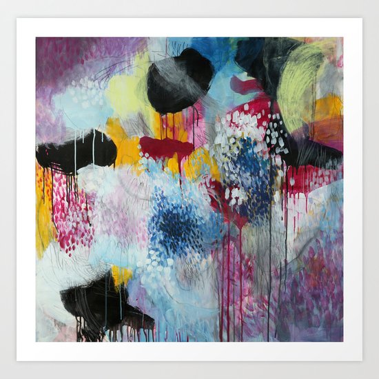 Jellyfishes at the disco Art Print
