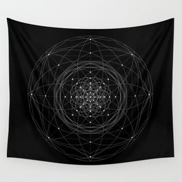 Transcendence - White on Black Version Wall Tapestry