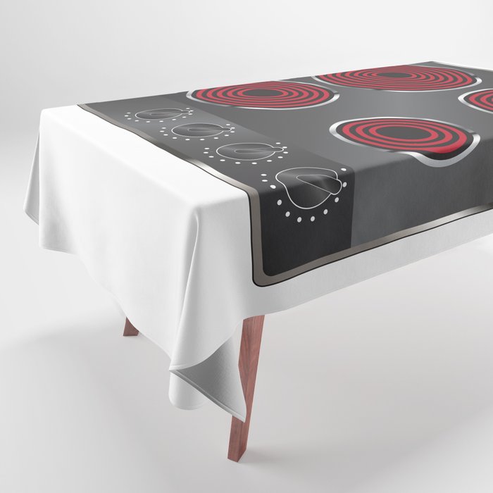 Electric Four Plate Electric Hob Tablecloth
