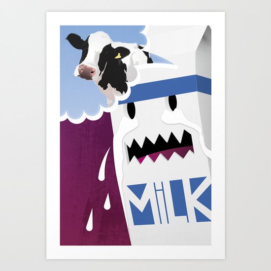 Where's the Milk? Art Print