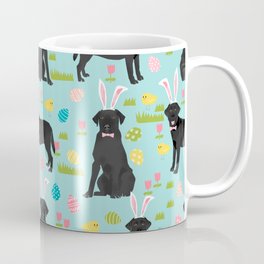 Black Lab labrador retriever dog breed pet art easter pattern costume spring Coffee Mug