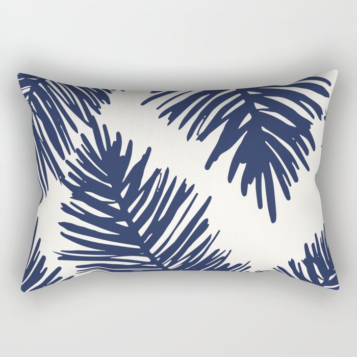 Tropical blue palms Rectangular Pillow