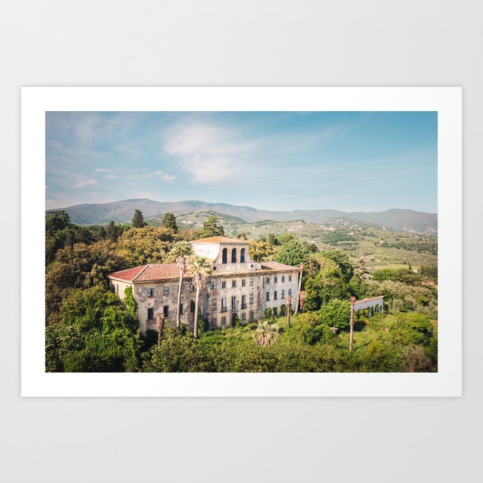 Abandoned Italian Villa in Nature Art Print