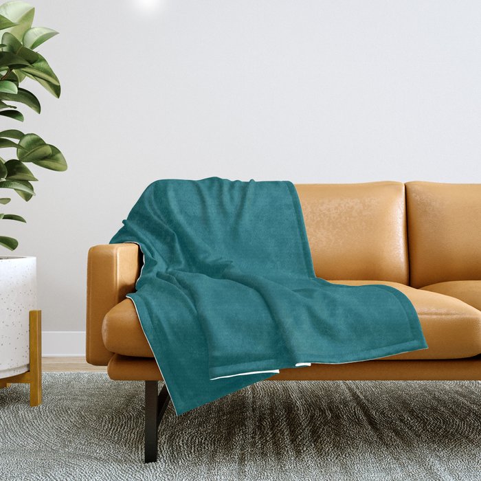 Teal green sale throw