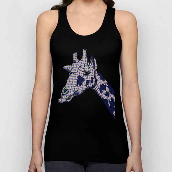 Argyle Giraffe Unisex Tank Top