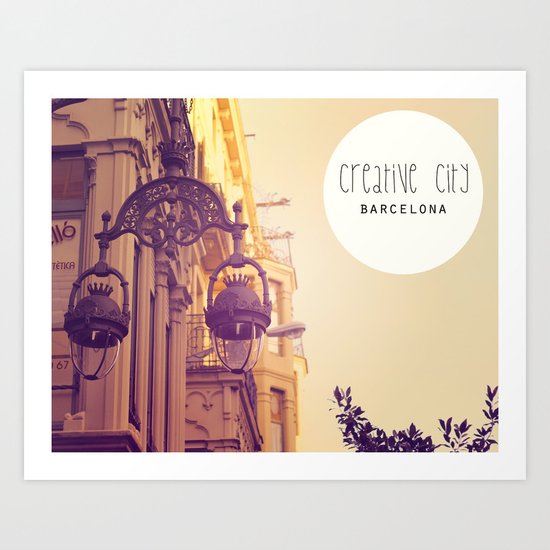 Barcelona Creative City Art Print