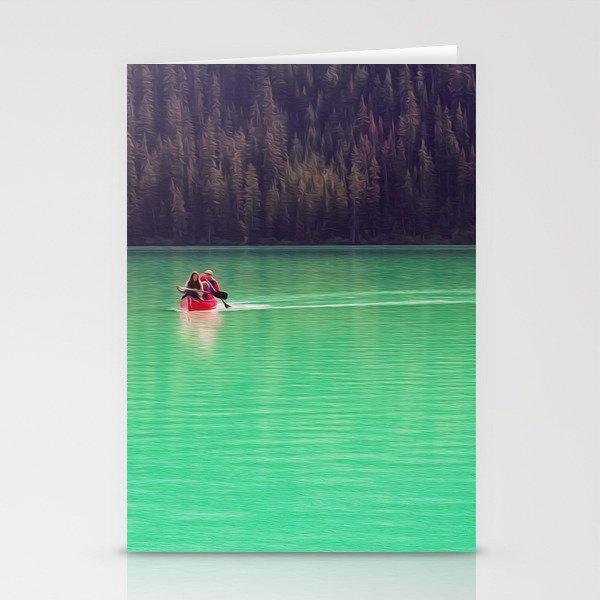 Tranquil Canoeing  Stationery Cards