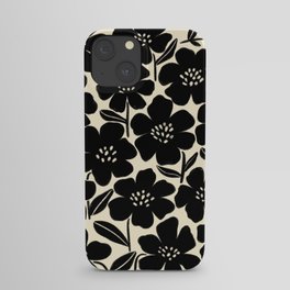 Black & White Blossom iPhone Case