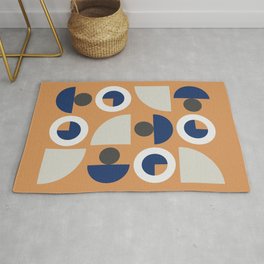 Classic geometric arch circle composition 25 Area & Throw Rug