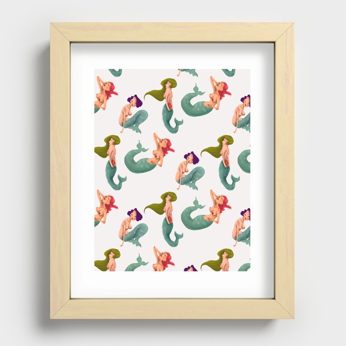 Mermaids Recessed Framed Print