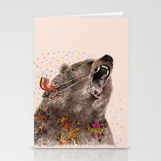 Angry Bear II Stationery Cards