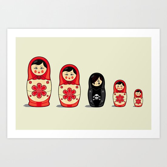 The Black Sheep Art Print