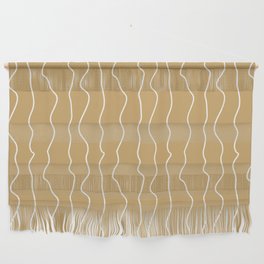 khaki line pattern Wall Hanging