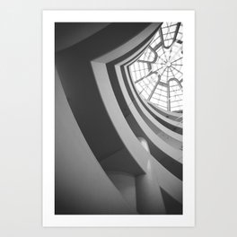 Guggenheim New York Art Print | Photo, Moderndecor, Black and White, Newyork, Mesum, Architecture, Artdeco, Vintage, Iconic, Digital 