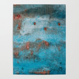 Rusty blue Poster