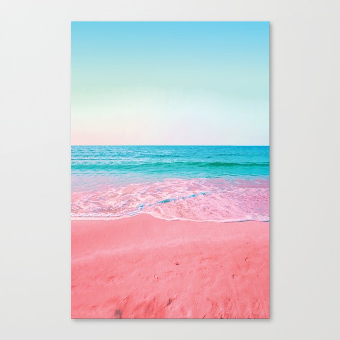 Pastel Ocean View - California Beach Canvas Print