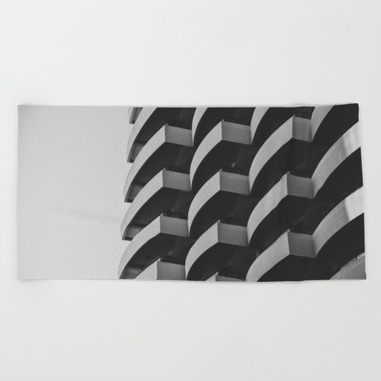 Fascinating Facade Beach Towel