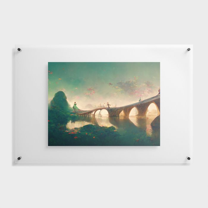 Greenpunk Beatiful Bridge Floating Acrylic Print
