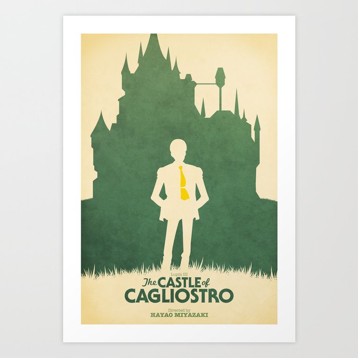 Lupin III: The Castle of Cagliostro Retro Movie Poster Art Print