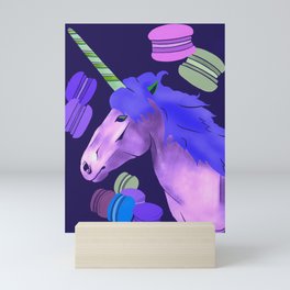 Macacorn Purple Mini Art Print
