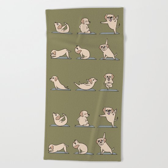 Labrador Retriever Yoga Beach Towel