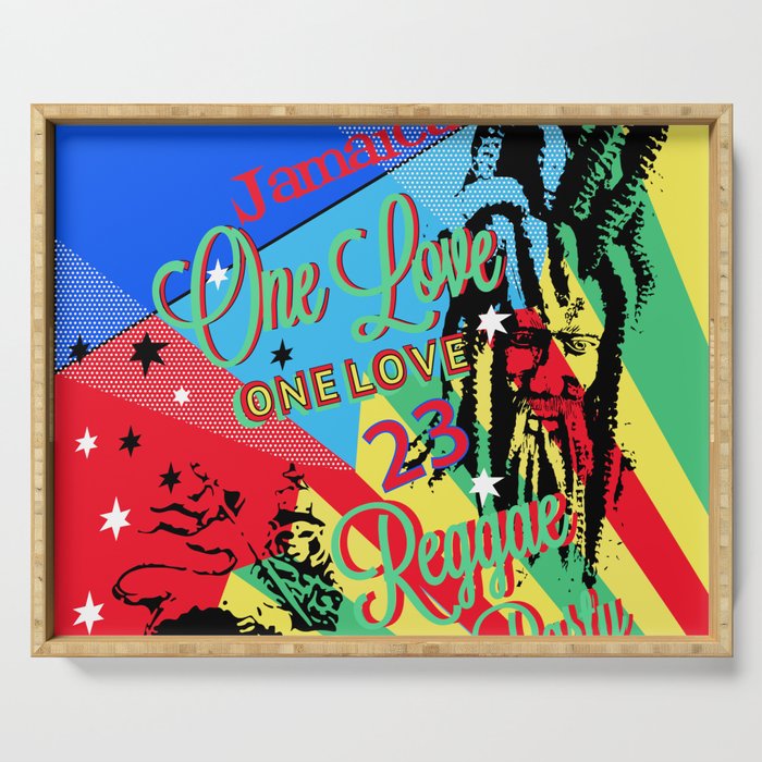 Rasta Reggae One Love Party Serving Tray