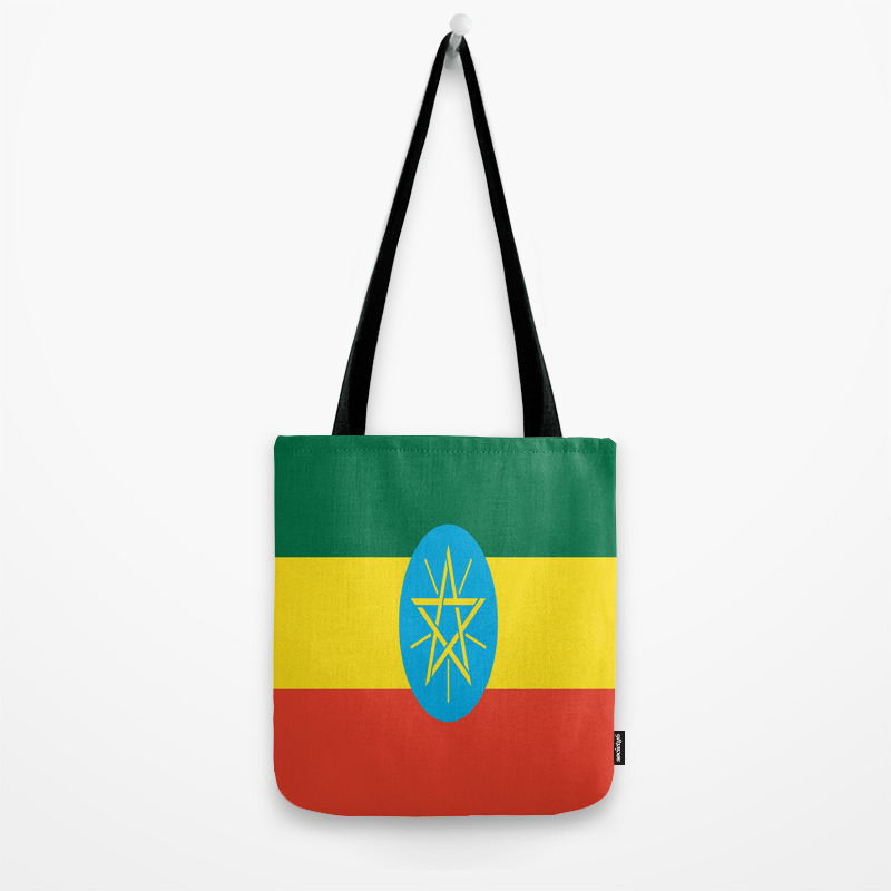Ethiopia Flag Womens Fashion Large Tote Shoulder Bag Ladies Handbag 