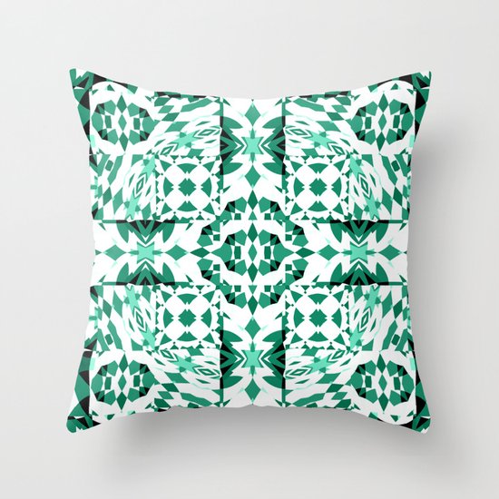 Green Throw Pillow