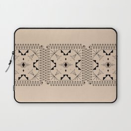 Lost Desert Tile - Black & Camel Laptop Sleeve