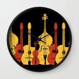 Django Reinhardt Gypsy Jazz Guitar Wall Clock