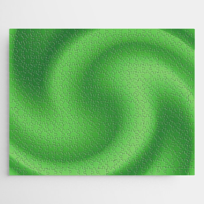 Green Swirl Jigsaw Puzzle