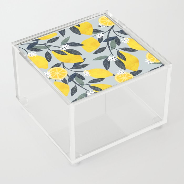 Lemons pattern Acrylic Box