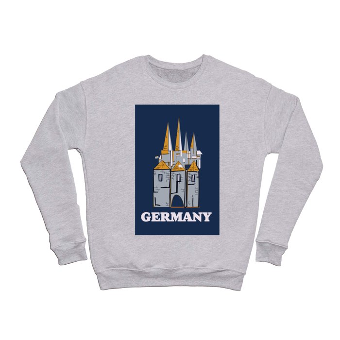 Germany Castle vintage travel print Crewneck Sweatshirt