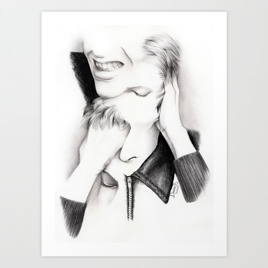 DECONSTRUCTION OF DAVID BOWIE Art Print