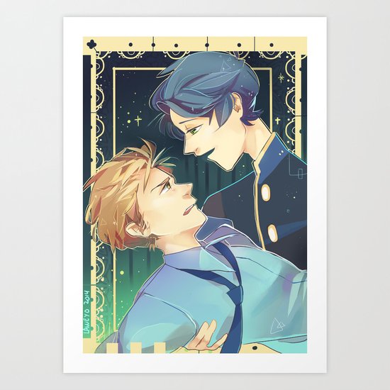 Get Wallpaper Gekkan Shoujo Nozaki Kun Kashima And Hori Senpai Art Print By Desktop Wallpaper