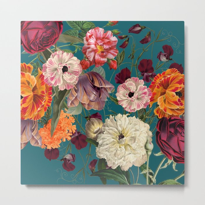 Summer Harvest Floral Metal Print