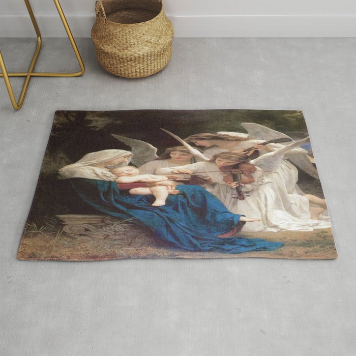 William-Adolphe Bouguereau's Song of the Angels Rug