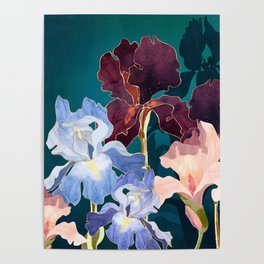 Iris Abstract Poster