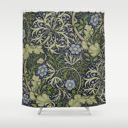 William Morris Seaweed Pattern Shower Curtain