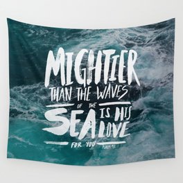 Mightier than the Sea Wall Tapestry