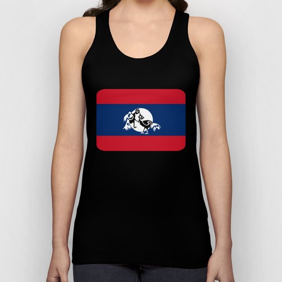 Laos, Roosters Sparring Unisex Tank Top